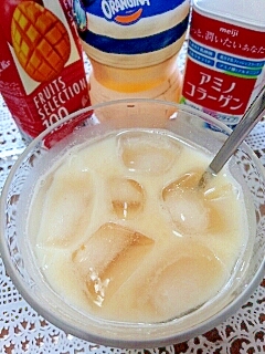 アイス☆美肌なマンゴーオレンジヨーグルトミルク♪