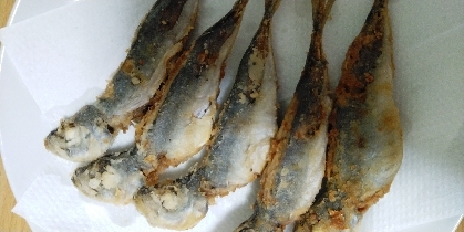 骨まで食べられる小アジ唐揚げ レシピ 作り方 By Mi 6352 楽天レシピ