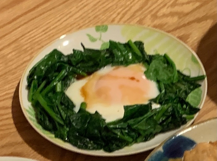 目玉焼き入り☆ほうれんそうのソテー