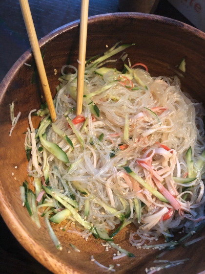 レンジで簡単☆春雨サラダ