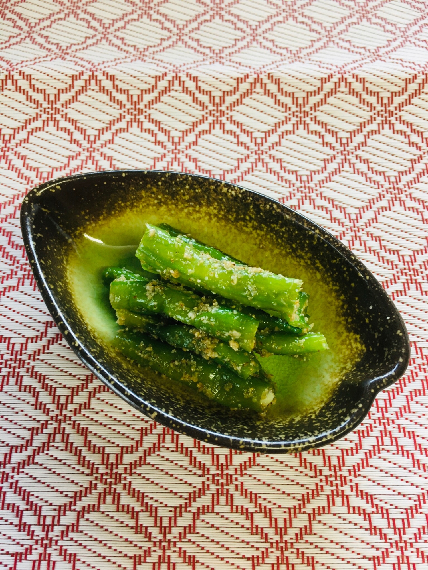 お盆の精進料理〜ささげの胡麻和え〜