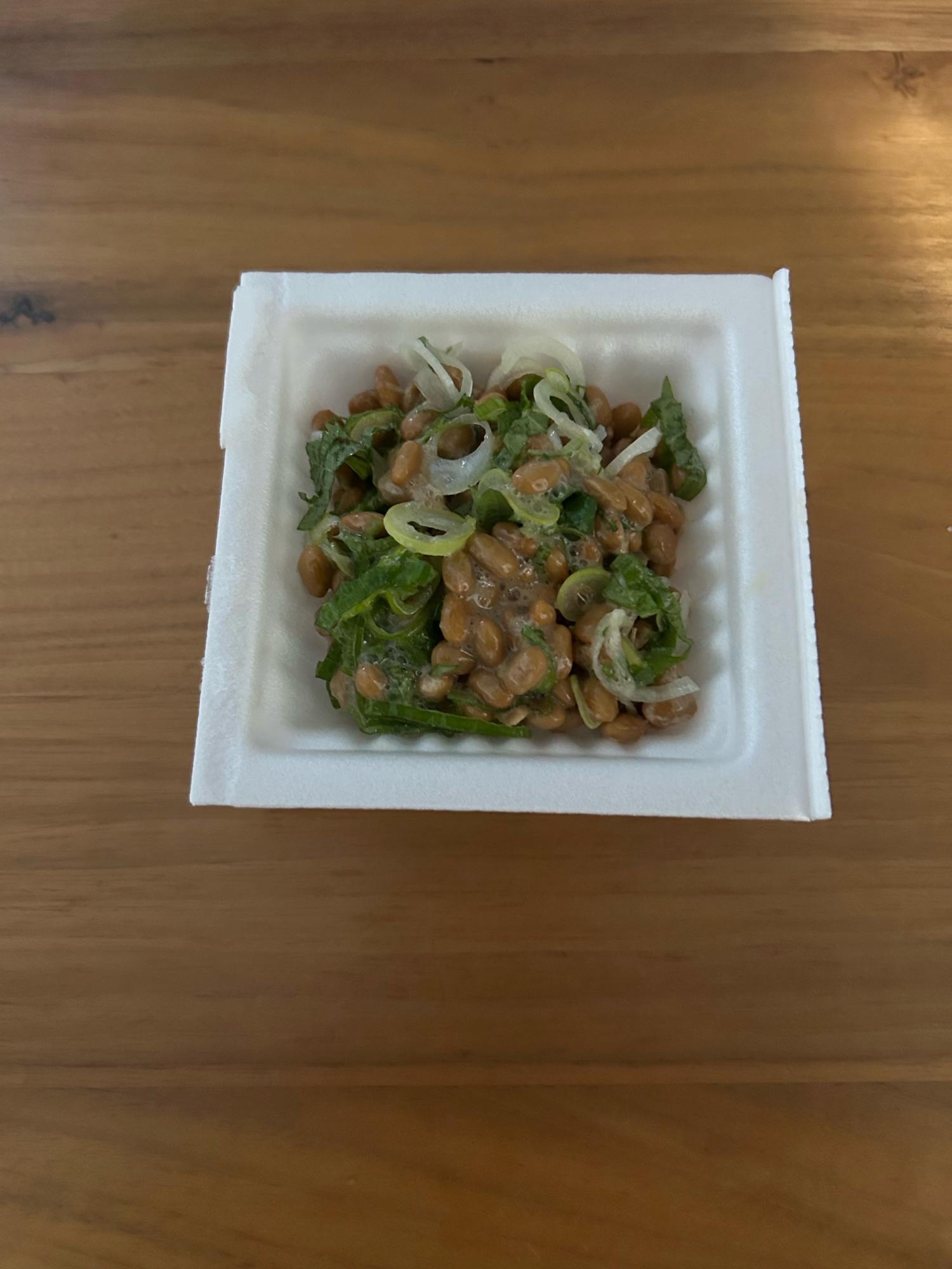 ネギとしその納豆