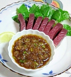 薬味いっぱいのタレで楽しむ かつおのたたき レシピ 作り方 By 2727椿 楽天レシピ 薬味いっぱいのタレで楽しむ かつおのたたき レシピ 作り方 By 2727椿 楽天レシピ