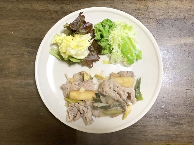 豚こまレシピ りんご入り生姜焼き