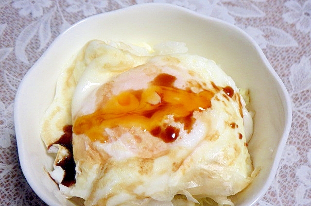 両面焼きの目玉焼き丼