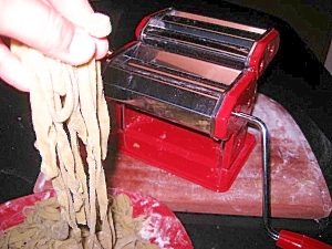 手作り青汁練りこみパスタ