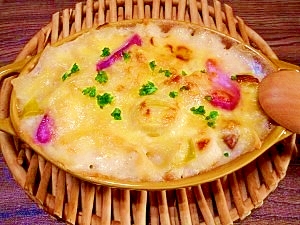 鶏肉と蕪 マカロニグラタン レシピ 作り方 By ブルーボリジ 楽天レシピ