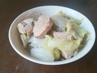 鶏むね肉と白菜のとろみ炒め