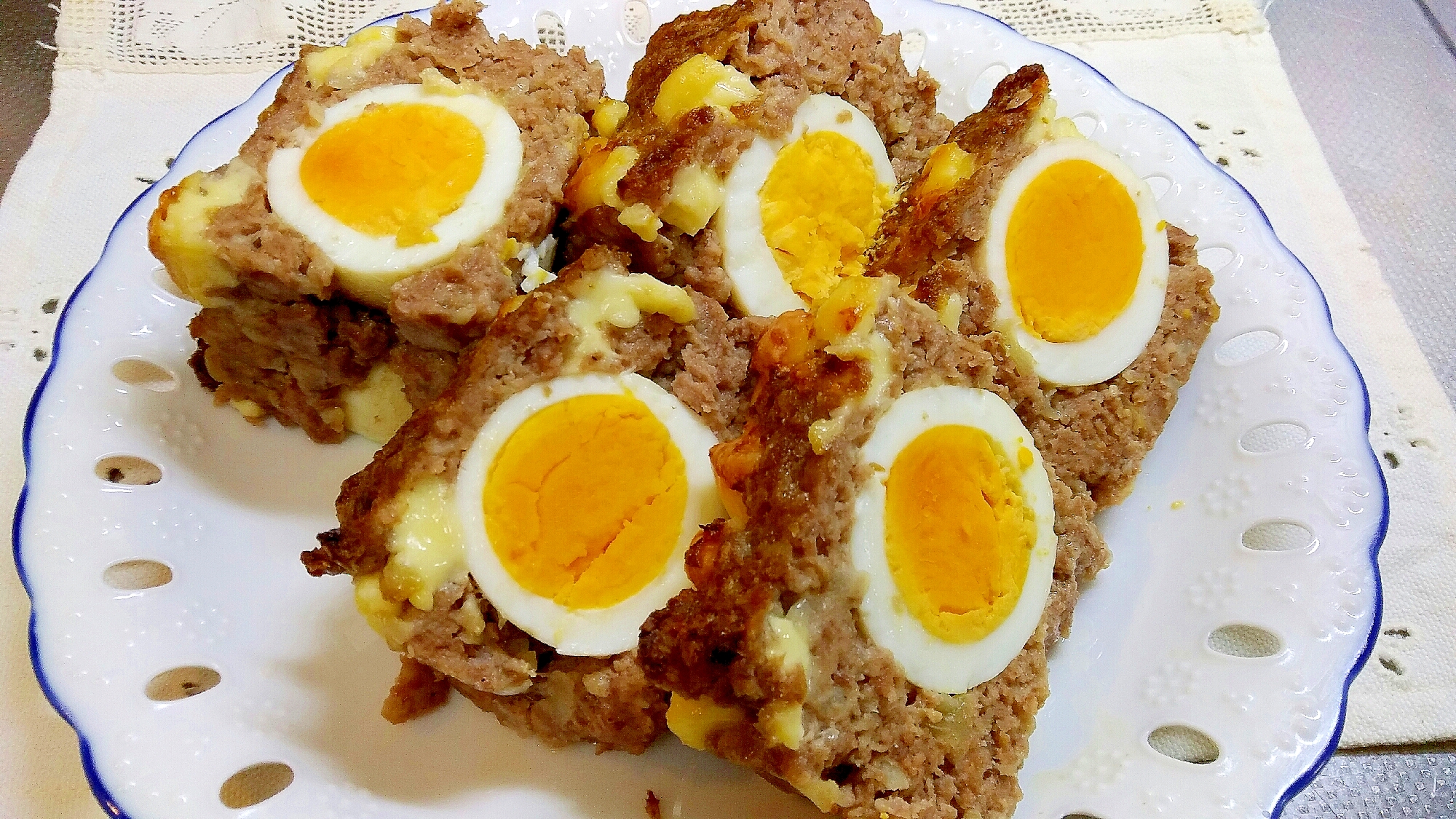 卵とチーズのミートローフ レシピ 作り方 By Tsnn 楽天レシピ