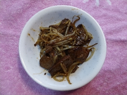 ニラがなくても美味☆豚レバーともやしの炒めもの