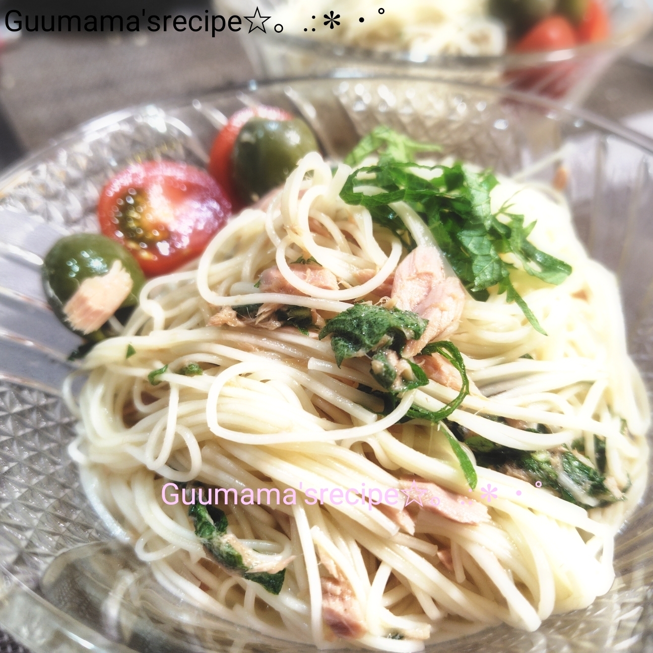 レモンでさっぱり♡簡単ランチ♡ツナと大葉のそうめん