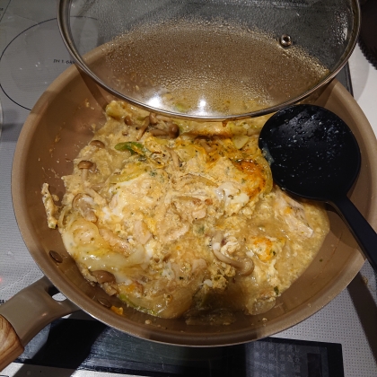 長ネギとしめじ入り親子丼