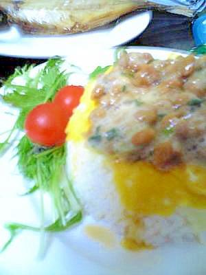 ひとりランチ とろっと納豆チーズ丼 レシピ 作り方 By uqママ 楽天レシピ