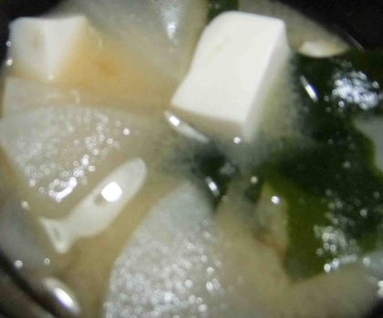 大根＋白菜＋豆腐＋わかめの味噌汁