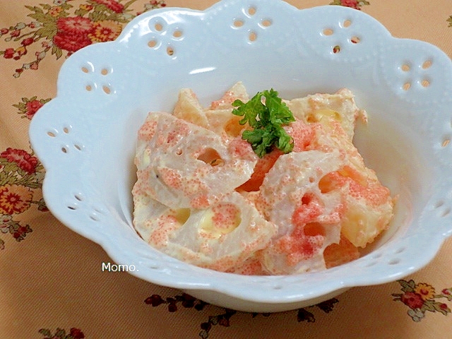 レンコンとジャガイモの明太マヨ