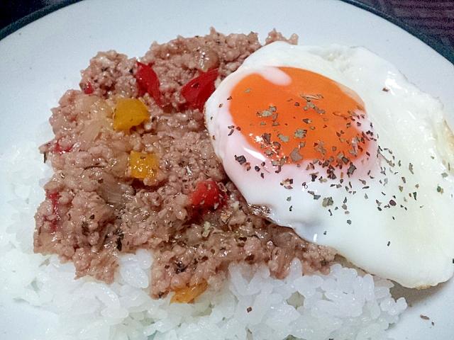 豚ひき肉で作る♥ガパオライス