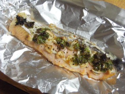 トースターで☆鮭の大蒜マヨ焼き☆
