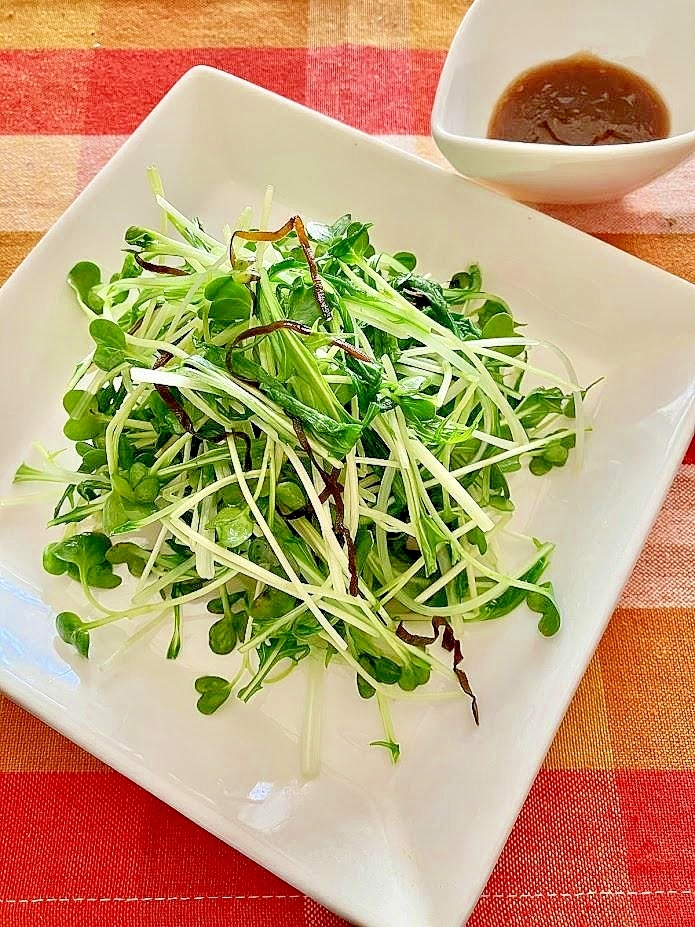 水菜と塩昆布のおひたし