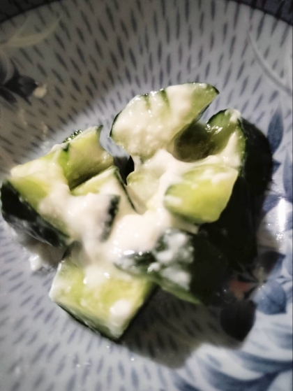 胡瓜のピリ辛からしマヨネーズ和え