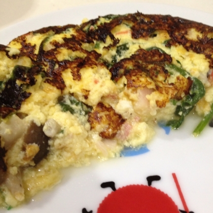 しめじと玉ねぎのスペインオムレツ♪