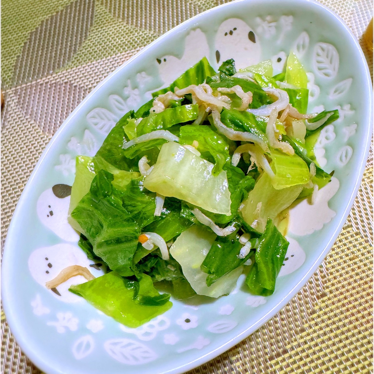 しらすとレタスの柚子胡椒炒め