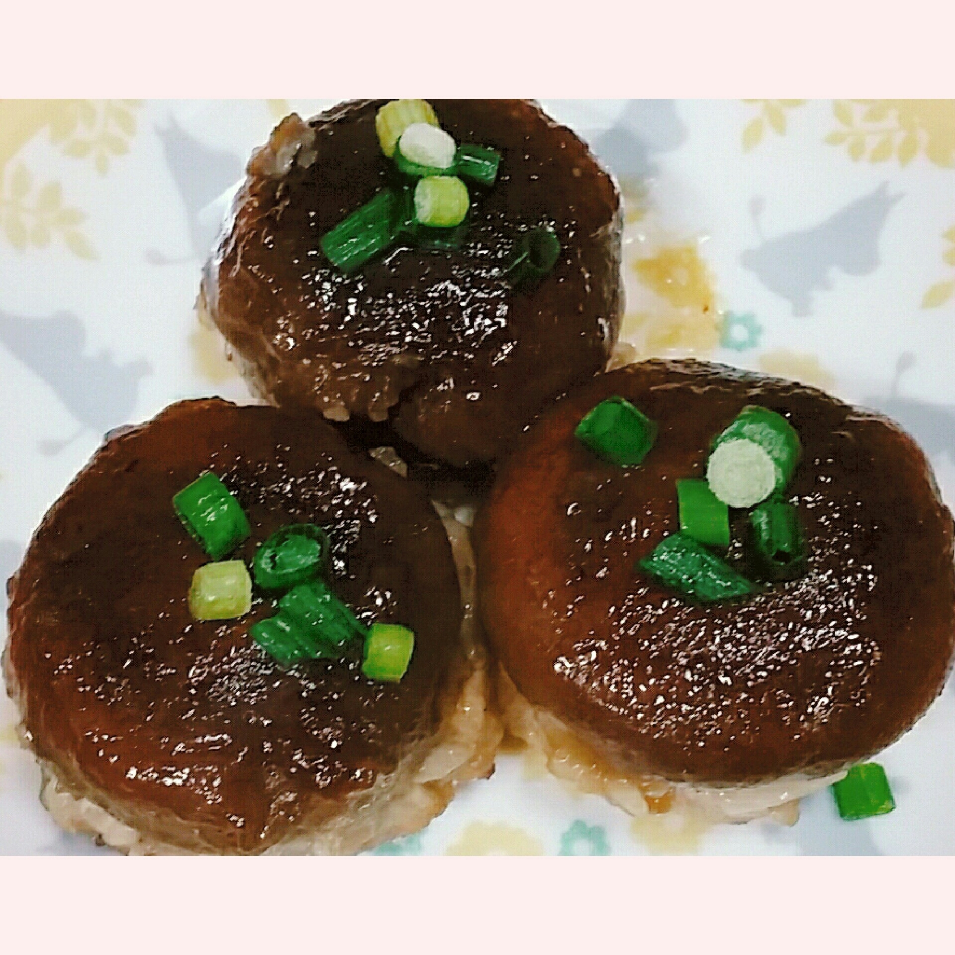 余った餃子のたねで❤椎茸の肉詰め