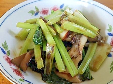 ターサイと舞茸の炒め物
