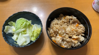 栗ときのこの炊き込みご飯