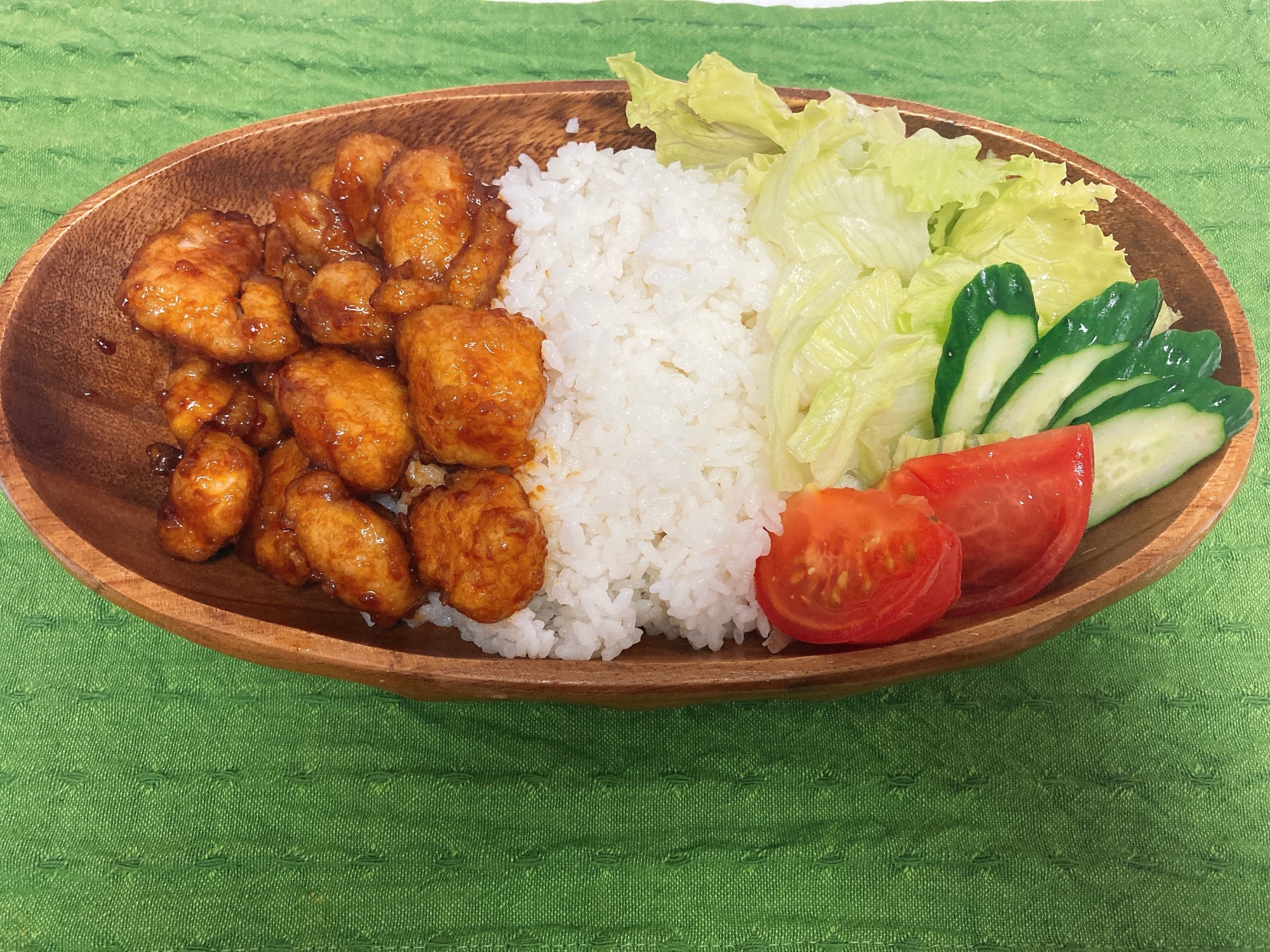 鶏むね肉のバーベキューチキンプレート