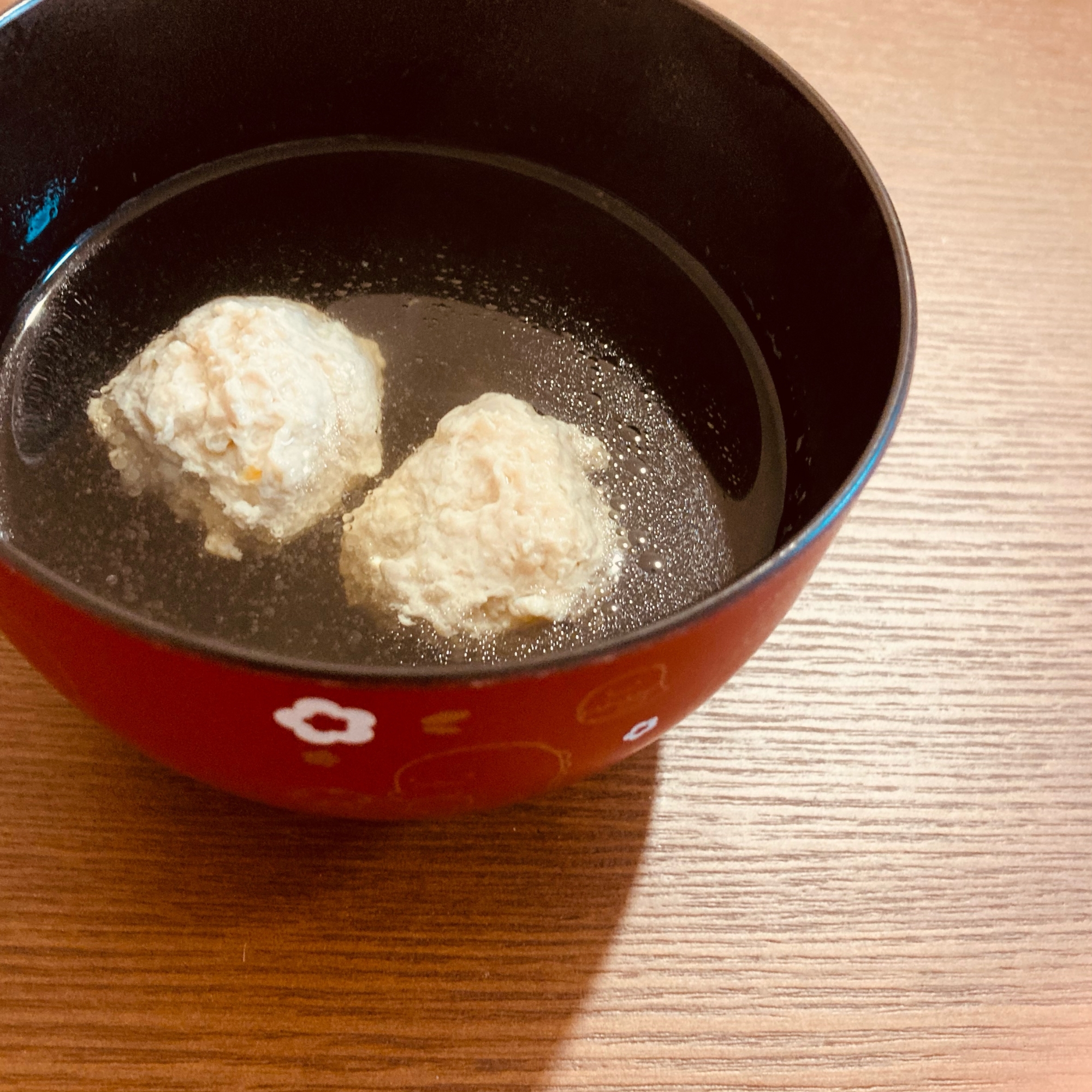 餅入り⭐柚子胡椒が香る鶏団子のお吸い物