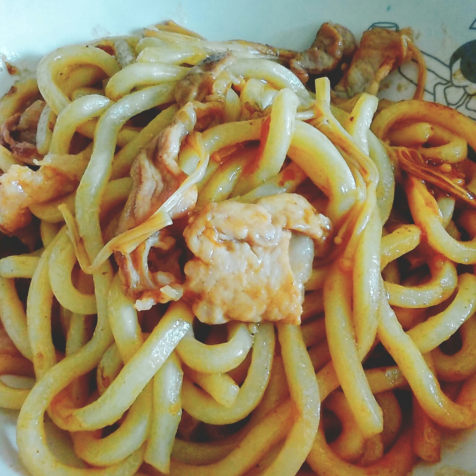 甘口ソース焼きうどん