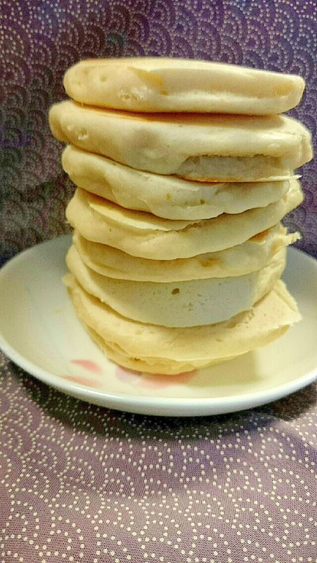 卵不使用 もっちもちパンケーキ レシピ 作り方 By めい 楽天レシピ