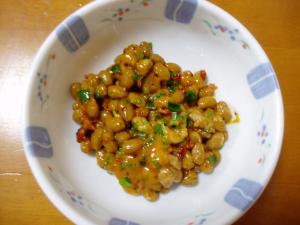 食べるラー油納豆