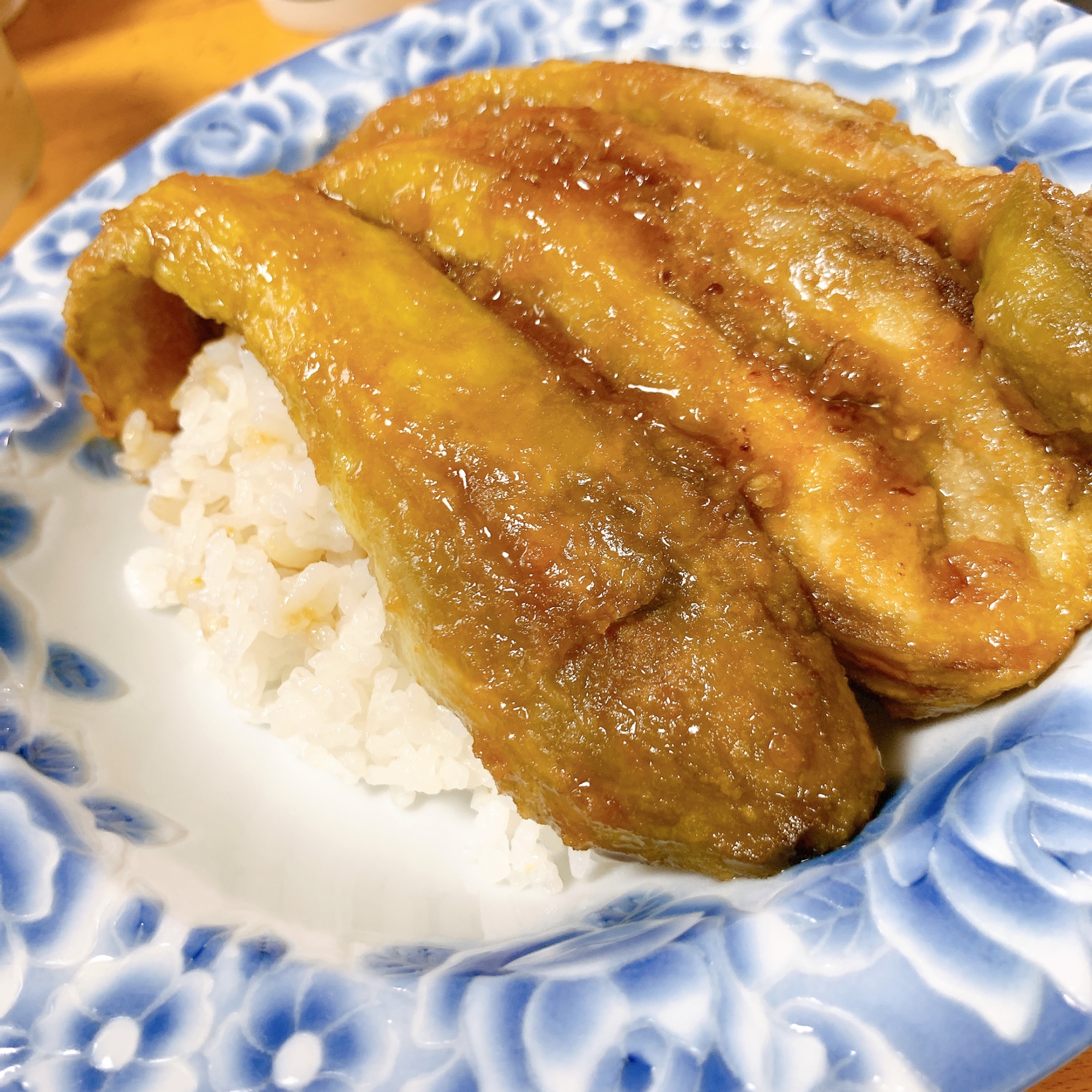 ナスの蒲焼丼