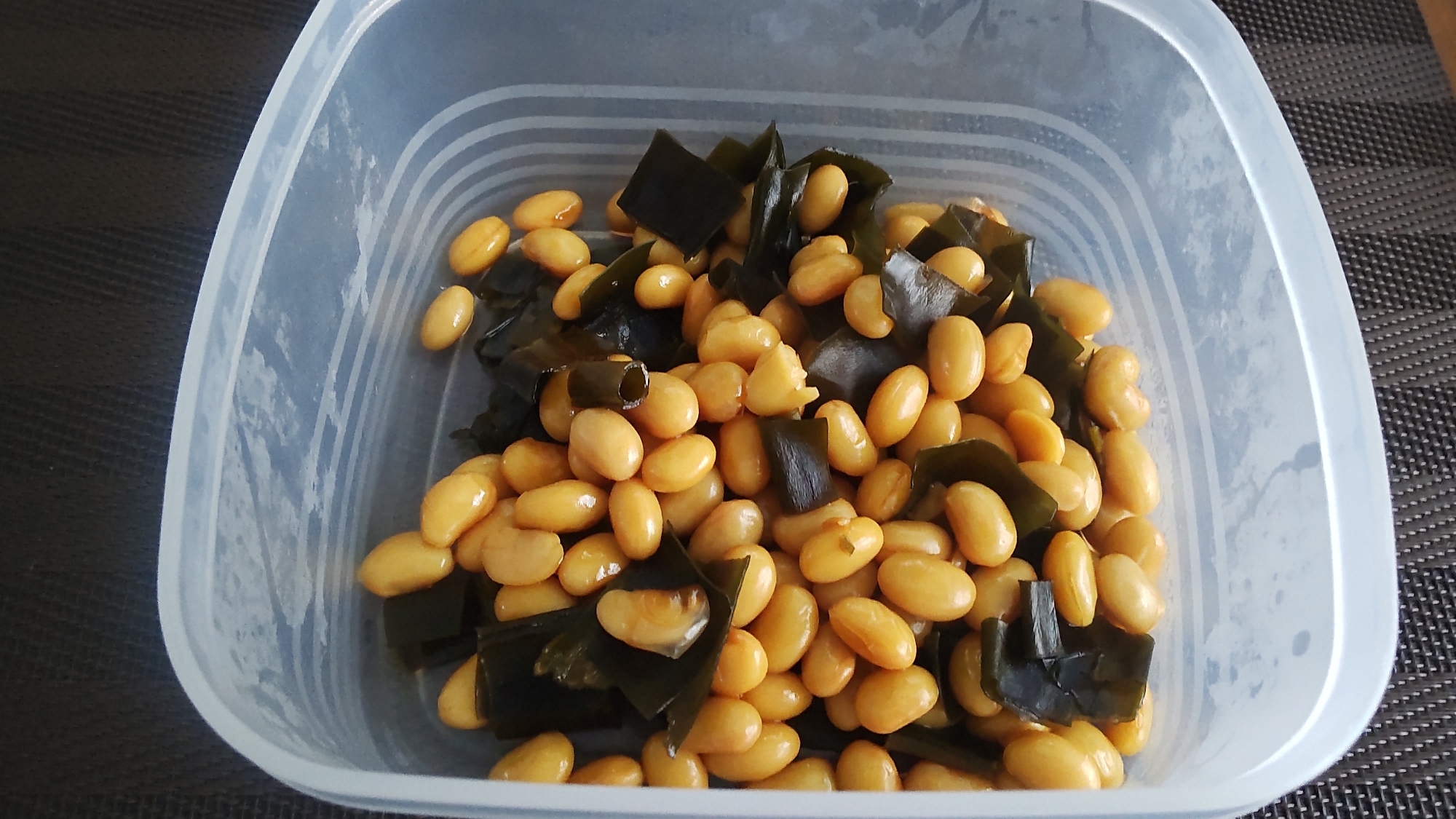 大豆と昆布の煮物