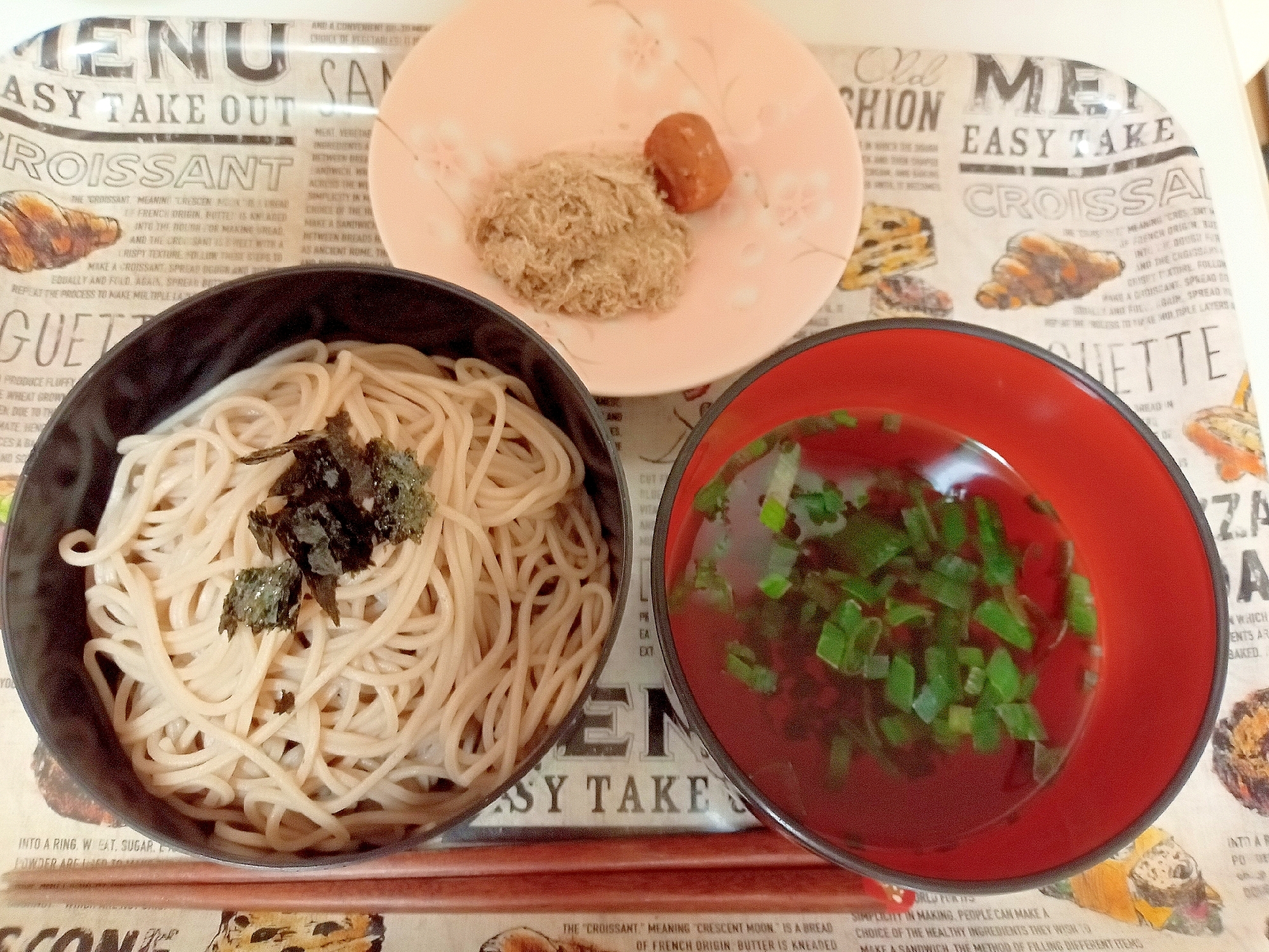 とろろ梅そうめん