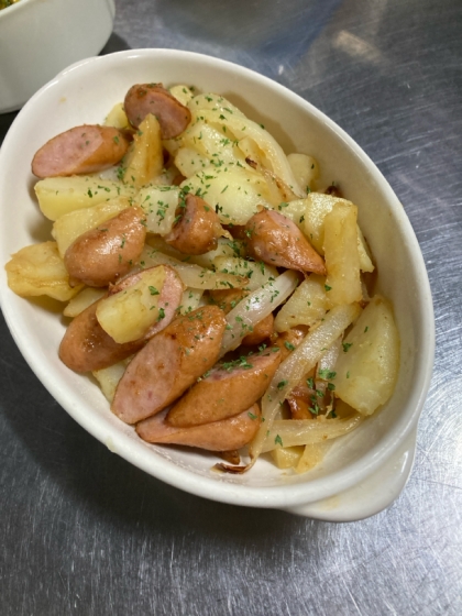 夏のおつまみᕷ˖バジル風味のジャーマンポテトꕤ୭*