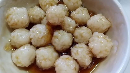 残りご飯と片栗粉で！モチモチみたらし団子