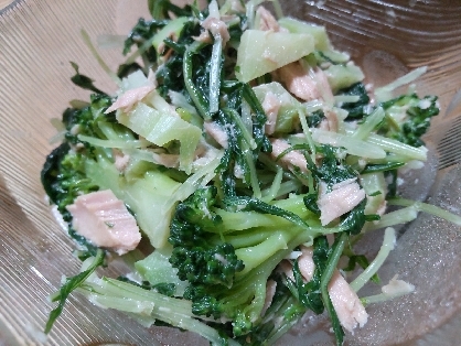 「缶詰」で簡単！味がきまる！小松菜とツナの和え物