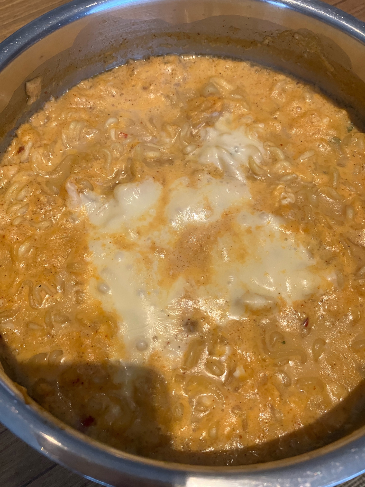 豆乳チーズ辛ラーメン