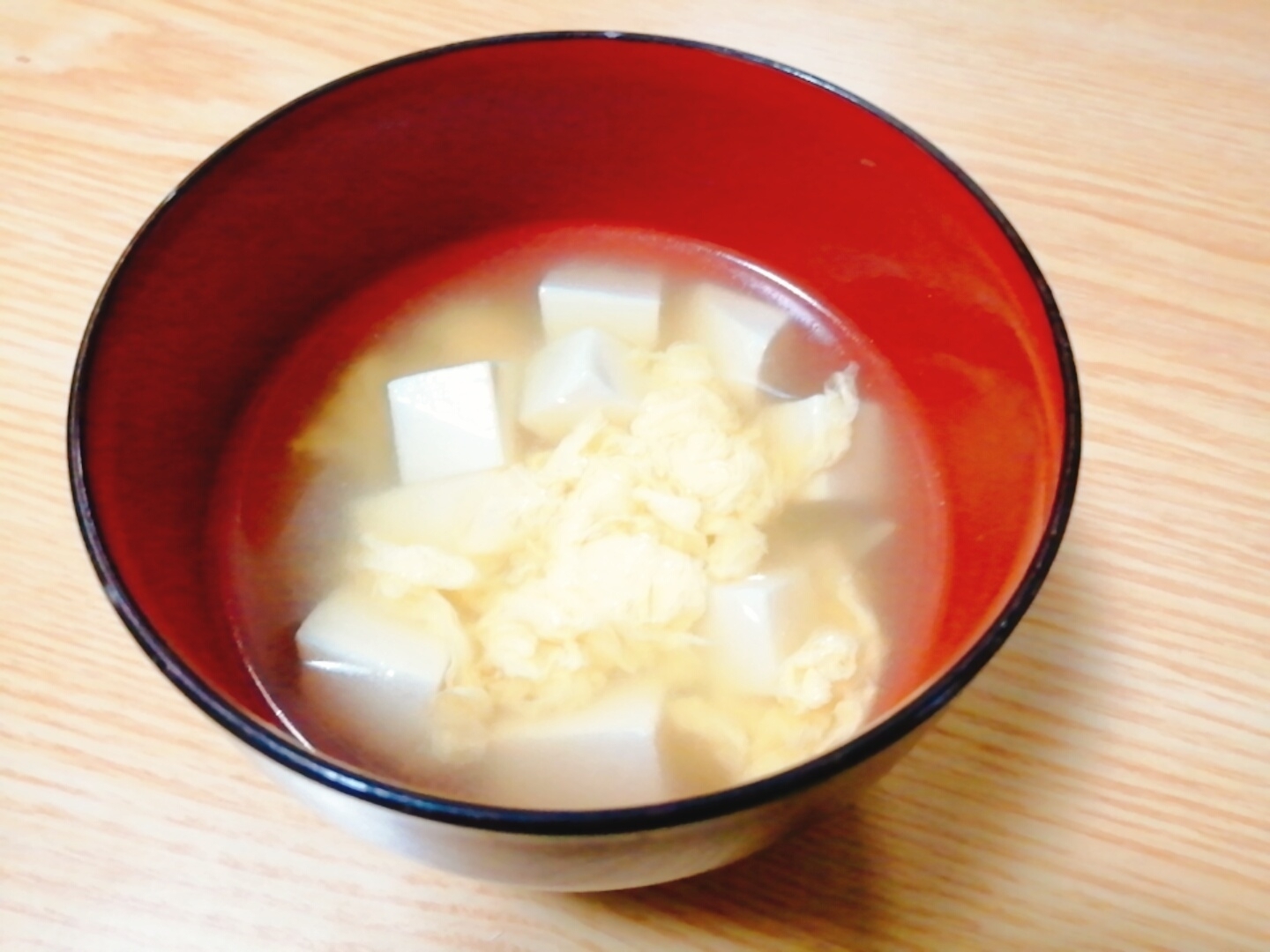 豆腐と卵の中華スープ