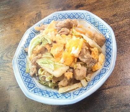 トロたま♡こく旨♡キャベツと豚肉と卵のオイマヨ炒め