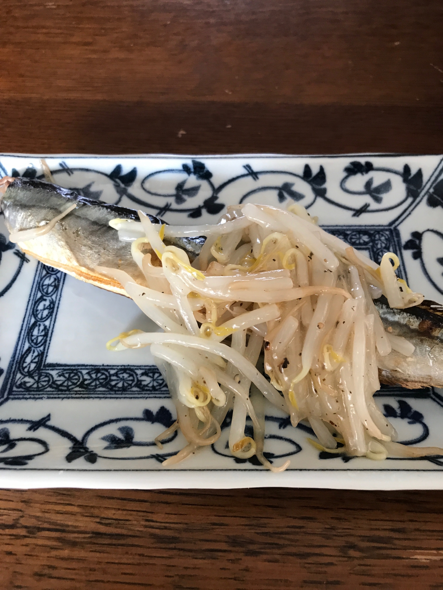 秋刀魚のもやしあんかけ