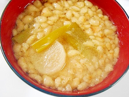 大根と長ねぎ 青い部分 と揚げ玉の味噌汁 レシピ 作り方 By V るん 0394 楽天レシピ