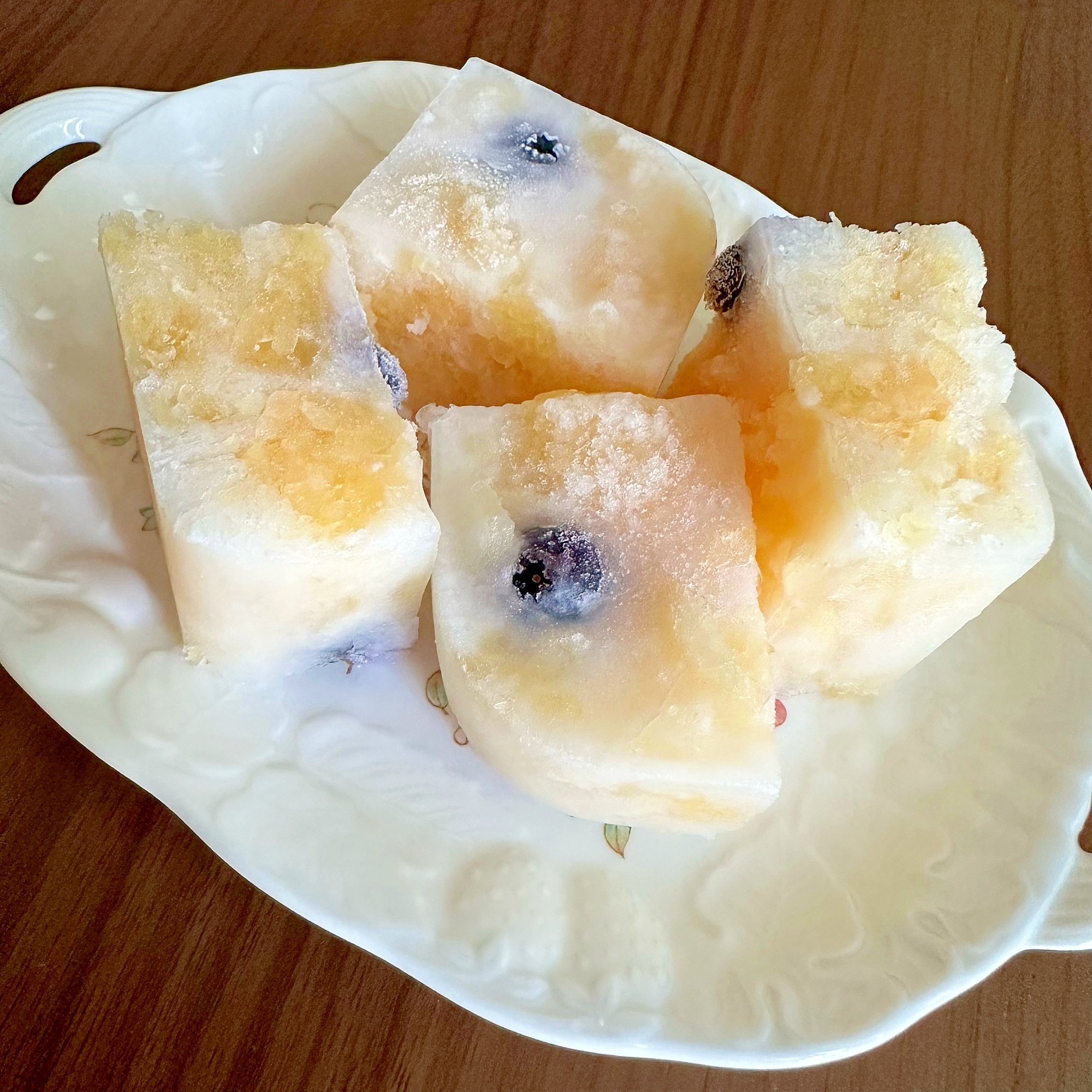 柑橘とブルーベリーの甘酒シャーベット✩∗*゚