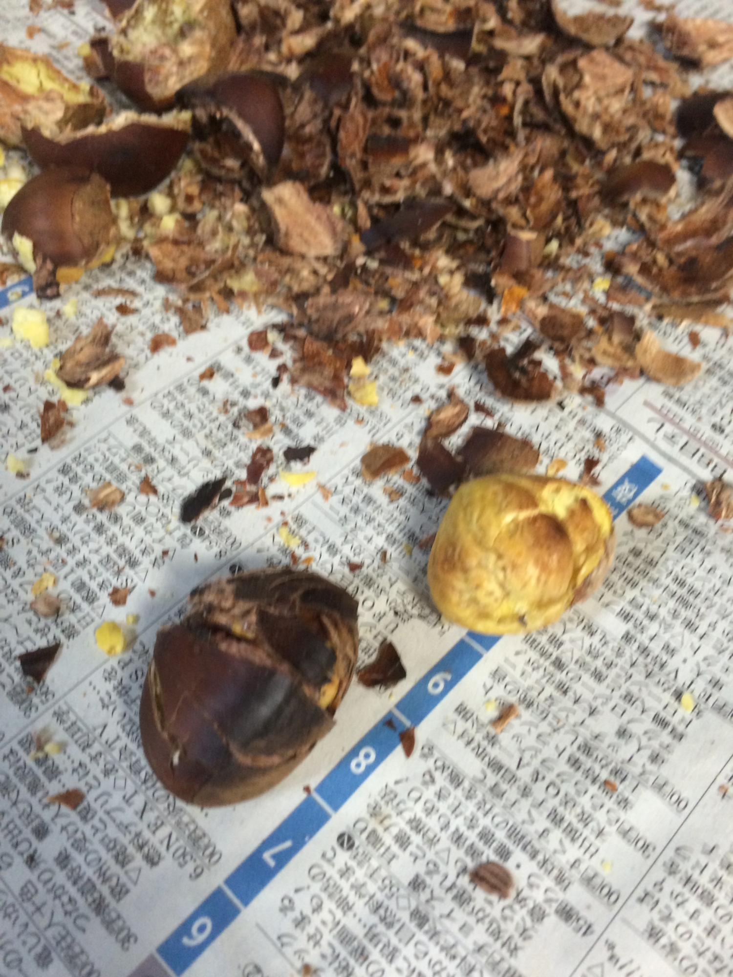 栗のむき方 焼き栗 レシピ 作り方 By りっくん0702 楽天レシピ