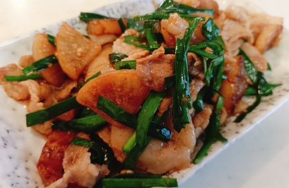 炒めて香ばしく♡大根と豚肉とにらの中華風炒め煮