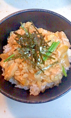 天かす親子丼