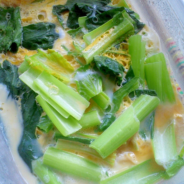 レンジで簡単 ほうれん草 小松菜の卵とじ レシピ 作り方 By M And M 楽天レシピ レンジで簡単 ほうれん草 小松菜の卵とじ レシピ 作り方 By M And M 楽天レシピ