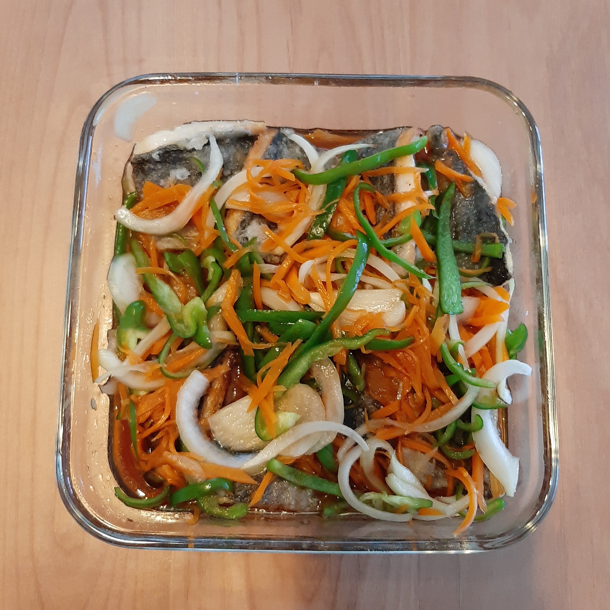 つくりおき 揚げないアジの南蛮漬け レシピ 作り方 By Rirra 楽天レシピ つくりおき 揚げないアジの南蛮漬け レシピ 作り方 By Rirra 楽天レシピ